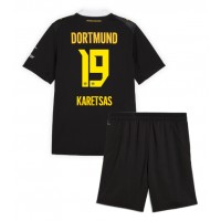 Borussia Dortmund Konstantinos Karetsas #19 Vieras Peliasu Lasten 2026-27 Lyhythihainen (+ Lyhyet housut)